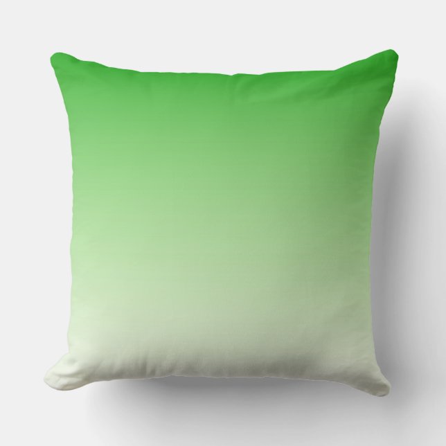 Almofada Travesseiro decorativo Verde Escuro Gradiente para (Frente)