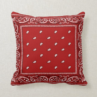 Almofada Travesseiro decorativo Vermelho Bandana