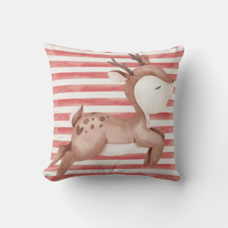 Almofada Travesseiro decorativo Vermelho com Rendeer