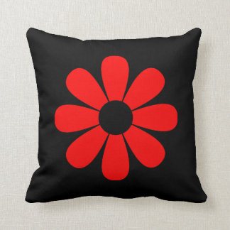 Almofada Travesseiro decorativo vermelho da margarida