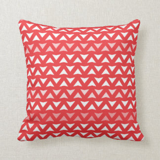 Almofada Travesseiro decorativo vermelho de Chevron