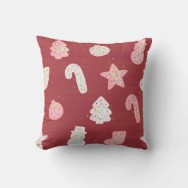 Almofada Travesseiro decorativo Vermelho dos Cookies de Nat
