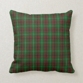 Almofada Travesseiro decorativo vermelho e verde do Tartan