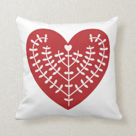 Almofada Travesseiro decorativo vermelho escandinavo do