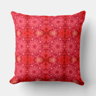 Almofada Travesseiro decorativo Vermelho Escarlate Geométri