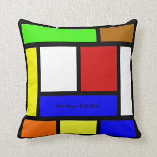 Almofada Travesseiro decorativo vibrante do bloco da cor