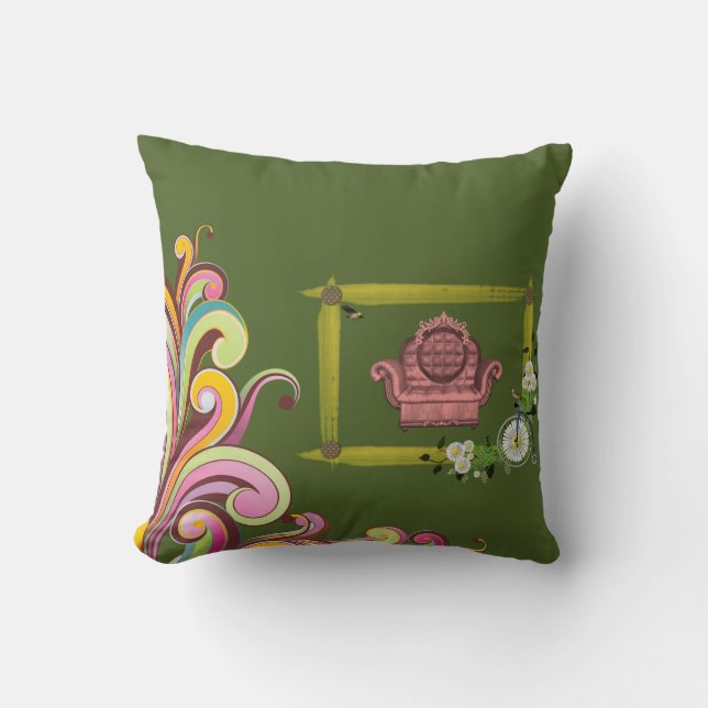 Almofada Travesseiro decorativo Vintage (Frente)