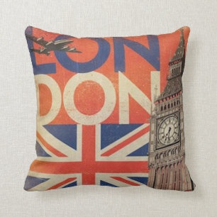 Almofada Travesseiro decorativo Vintage London