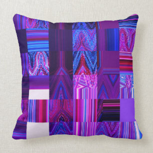 Almofada Travesseiro decorativo violeta 20" do algodão de