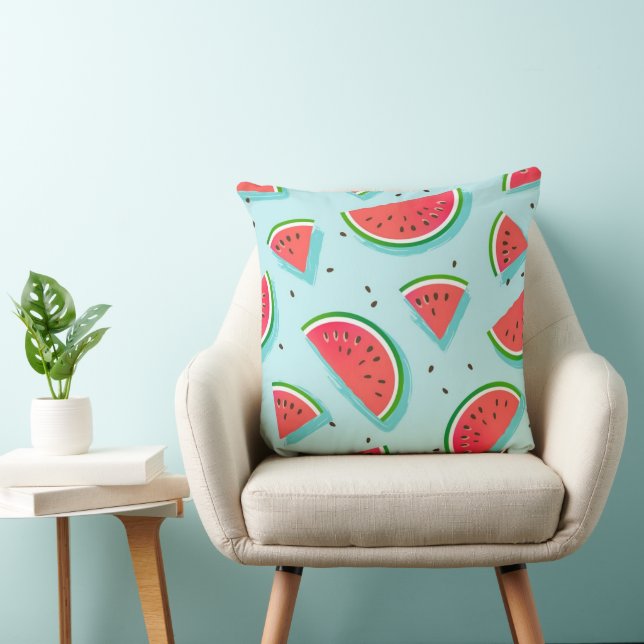 Almofada Travesseiro decorativo Watermelon Splash 20x20 (Cadeira)
