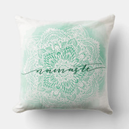 Almofada Travesseiro decorativo White Namaste Verde