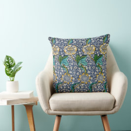 Almofada Travesseiro decorativo William Morris cores vibran