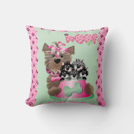 Almofada Travesseiro decorativo Woof 20" x 20"