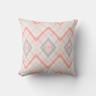 Almofada Travesseiro Decorativo Xadrez Geométrico Pastel