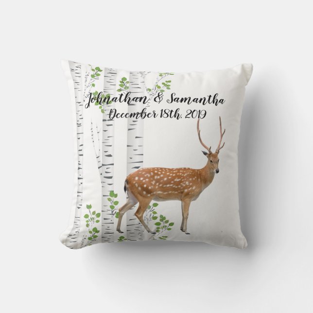 Almofada Travesseiro decorativo XDeer Doe Woodla personaliz (Frente)