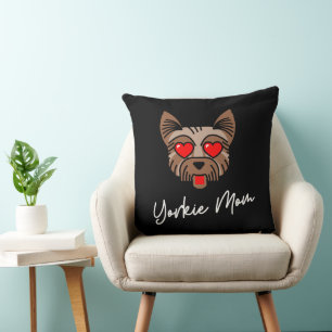 Almofada Travesseiro decorativo Yorkie Mãe 3 20x20