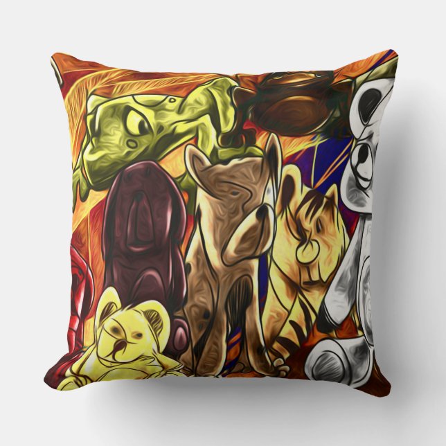 Almofada Travesseiro Decortivo De Pequenos Animais (Frente)