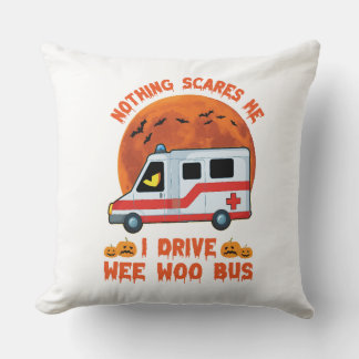 Almofada Travesseiro design Halloween WEE-WOO-BUS