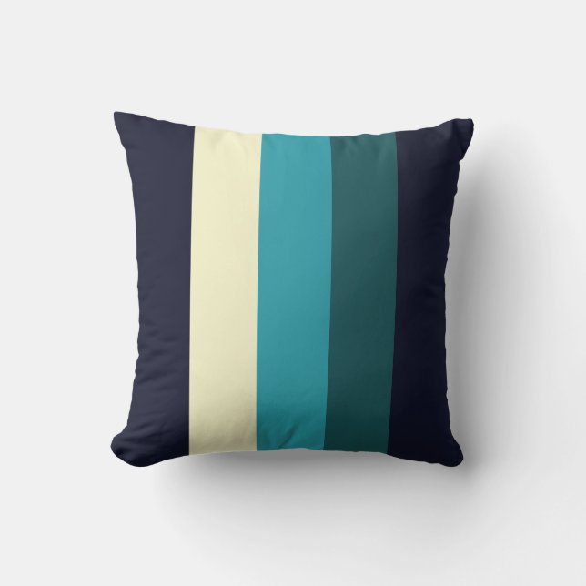 Almofada travesseiro distribuído com esquema de cores retrô (Frente)