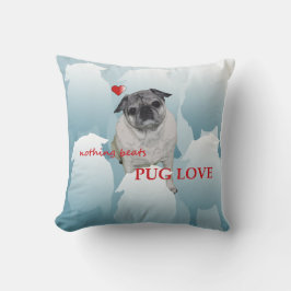 Almofada Travesseiro do amor do Pug