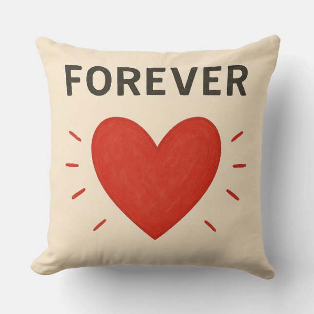 Almofada Travesseiro do Amor para sempre (Frente)