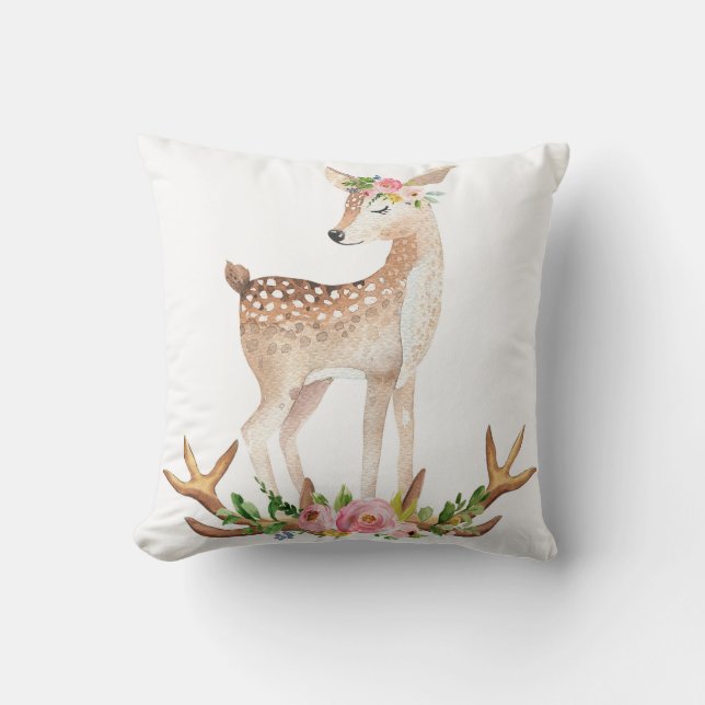 Almofada Travesseiro do berçário do bebé dos Antlers da (Frente)