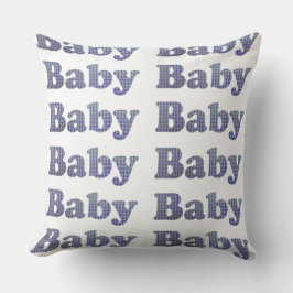 Almofada Travesseiro do berçário do guingão dos azuis bebés