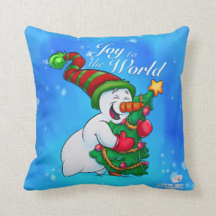 Almofada Travesseiro do boneco de neve que abraça uma