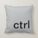 Almofada travesseiro do botão ctrl, Cinza e preto<br><div class="desc">Mostre seu estilo geeky!</div>