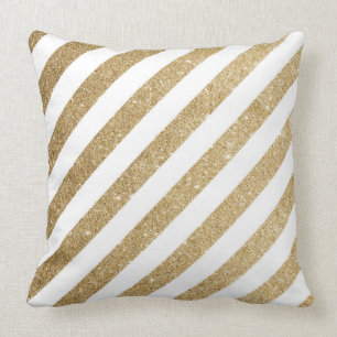 Almofada Travesseiro do brilho Dourado & do Shimmer