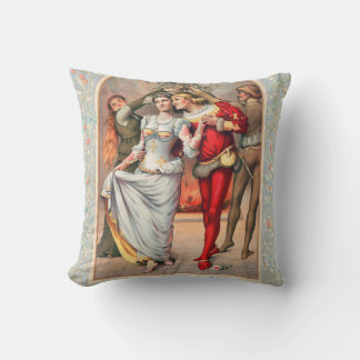 Almofada Travesseiro do cartão de Natal de Prang (c. 1886)
