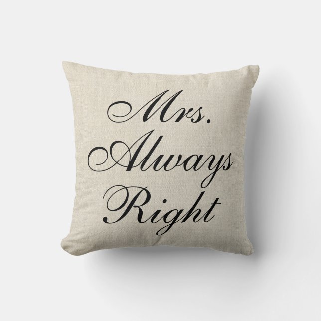 Almofada Travesseiro do casamento das canvas de linho da (Frente)