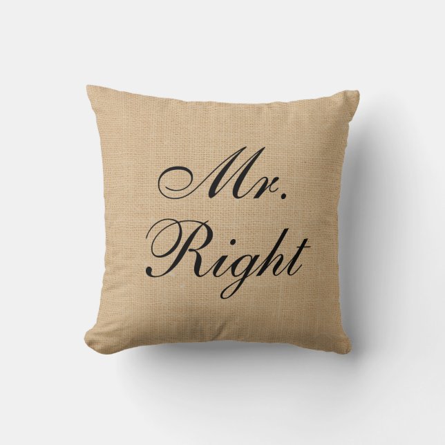 Almofada Travesseiro do casamento de serapilheira das (Frente)