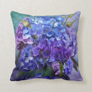 Almofada Travesseiro do desenhista da arte do Hydrangea