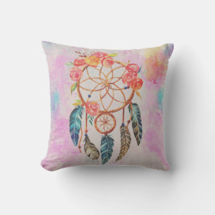 Almofada Travesseiro do Dreamcatcher de Aquarela