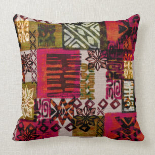 Almofada travesseiro do estilo Barkcloth Havaiano dos anos 