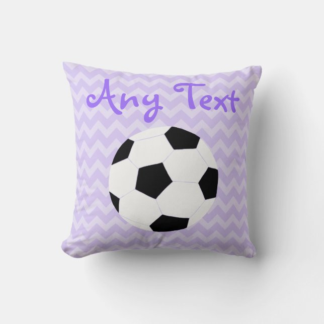 Almofada Travesseiro do futebol: Costume roxo (Frente)
