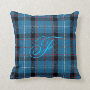 Almofada Travesseiro do monograma do Tartan de Fitzgerald