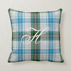 Almofada Travesseiro do monograma do Tartan de Henderson