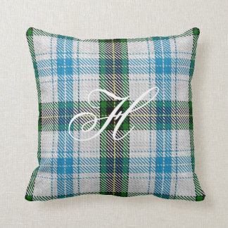 Almofada Travesseiro do monograma do Tartan de Henderson