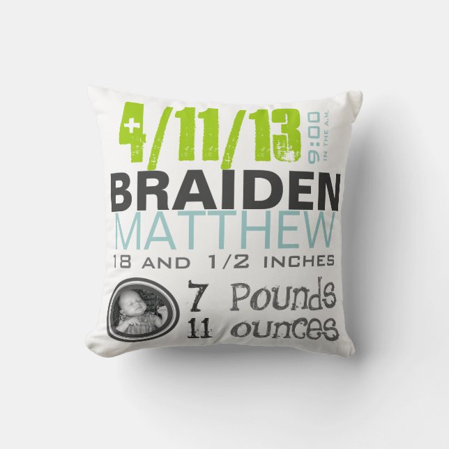 Almofada Travesseiro do nascimento (Frente)