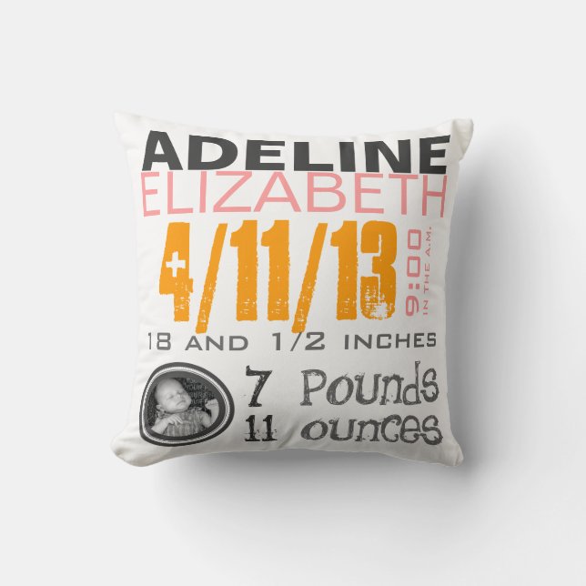 Almofada Travesseiro do nascimento (Frente)