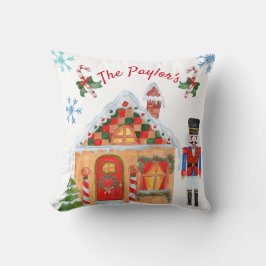 Almofada Travesseiro do Natal do Nutcracker da aguarela