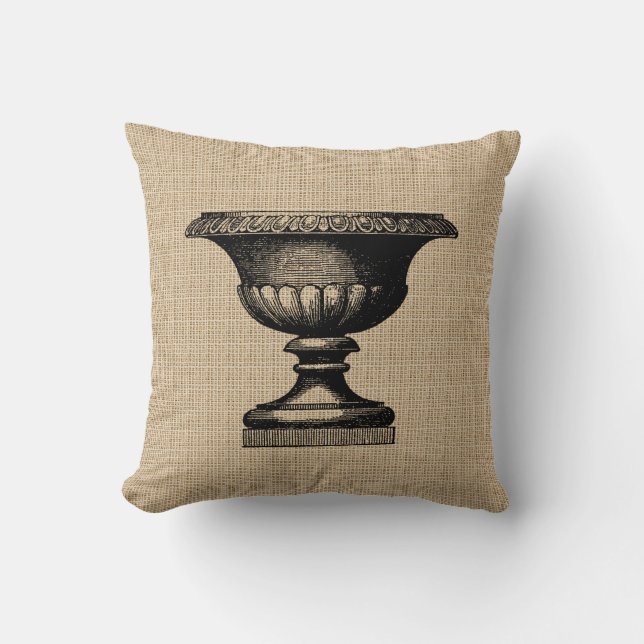 Almofada Travesseiro do Pote Vintage Flower (Frente)