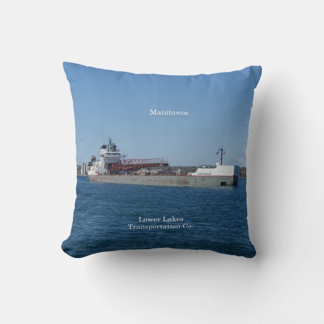 Almofada Travesseiro do quadrado de Manitowoc (Frente)