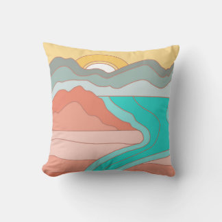 Almofada Travesseiro do rio Montanha