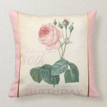travesseiro do rosa do vintage da celebração do