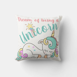 Almofada Travesseiro do sonho do unicórnio personalizado