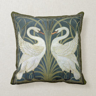 Almofada Travesseiro do Victorian das cisnes do guindaste