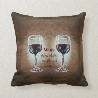 Almofada Travesseiro do vidro de vinho